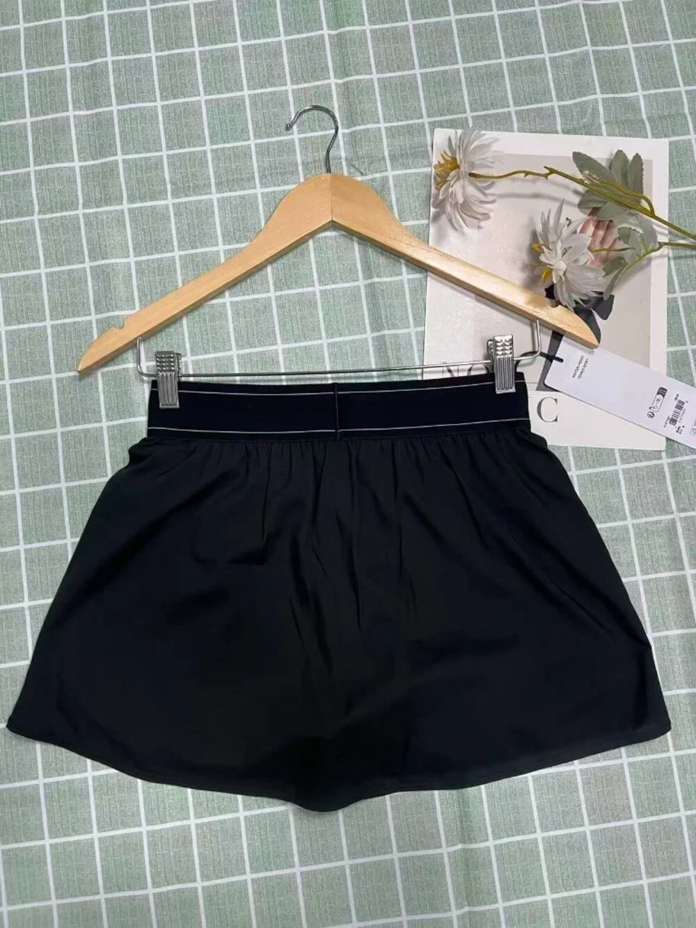 NWT 💚Alo Yoga Match Point Tennis Skirt Black 🥗Chic Sporty Mini Skirt